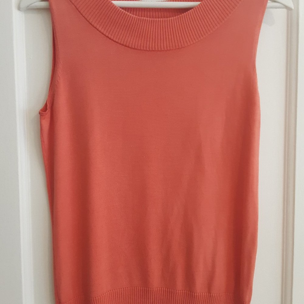 Pure silk coral top